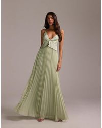 ASOS - Bridesmaids Hybrid Cami Maxi Dress With Pleat Skirt - Lyst