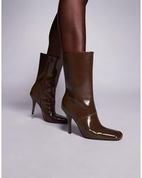 ASOS - Everly Angled Toe Heeled Ankle Boot - Lyst