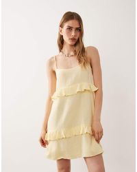 New Look - Tiered Mini Sundress - Lyst