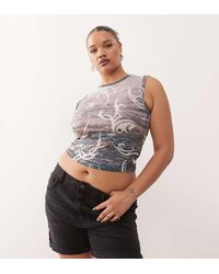 Noisy May - High Waisted Denim Shorts - Lyst