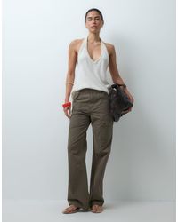 ASOS - Peached Cargo Trouser With Pocket Detail - Lyst