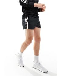 adidas Originals - Adidas - pantaloncini da bagno neri con 3 strisce - Lyst