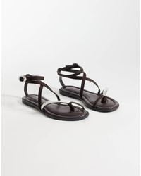 ASOS - Florence Toe Loop Strappy Sandals - Lyst