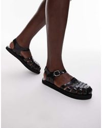 TOPSHOP - Kelly Jelly Flat Sandal - Lyst