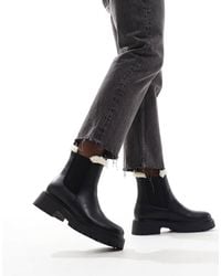 London Rebel - Lois - bottines chelsea chunky doublées - Lyst