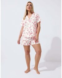 Yours Clothing - Printed Short Pyjama Set - Lyst