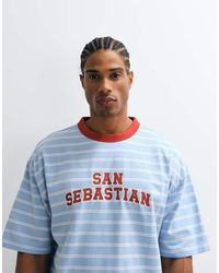ASOS - Boxy Oversized T-shirt With Contrast Front Graphic - Lyst