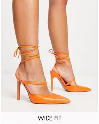 ASOS - Wide Fit Pride Tie Leg High Heeled Shoes - Lyst