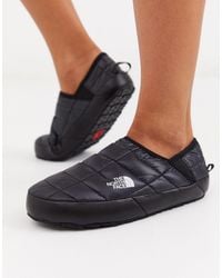 The North Face Fleece Thermoball Traction Mules in Black - Lyst