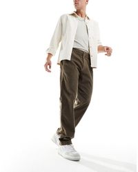 Hollister - Pantalon slim en velours côtelé - marron - Lyst