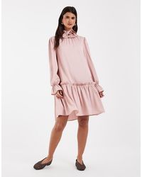 Muse Assembly - High Neck Demi Dress - Lyst
