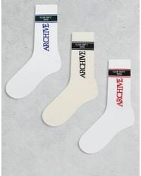 Jack & Jones - 3 Pack Sport Socks With Contrasting Socks - Lyst