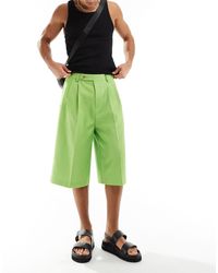 ASOS - – elegante longline-shorts aus leinenmix - Lyst