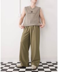 Collusion - Pantalon ajusté coupe ample décontractée - kaki - Lyst