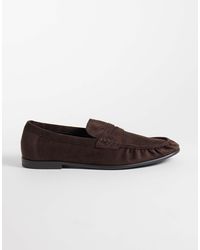 SEQWL - Dash Faux-suede Refined Ruched Loafers - Lyst