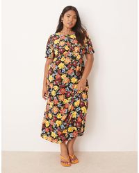 Nobody's Child - Anna Flutter Sleeve Midi Dress - Lyst