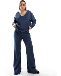 ASOS - Co-ord Waffle Flared Trouser - Lyst