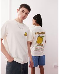 Reclaimed (vintage) - Unisex Boxy T-shirt With Lemon Fruit Graphic - Lyst