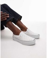 Vans - Classic Platform Slip On Trainers - Lyst