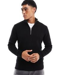 Only & Sons - Pull côtelé à col zippé - Lyst