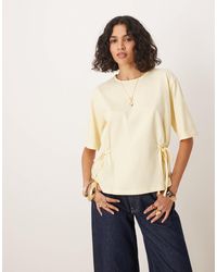 ASOS - Oversized T Shirt With Tie Detail - Lyst