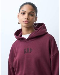 Gap - Chest Logo Cropped Hoodie - Lyst