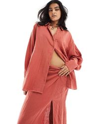 ASOS - Cheesecloth Oversized Shirt - Lyst