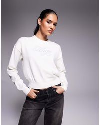 HUGO - Slogix Script Logo Knit Jumper - Lyst