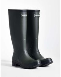 Barbour - Abbey Tall Wellington Boot With Logo Detail - Lyst