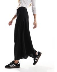Pieces - – matter satin-midirock - Lyst