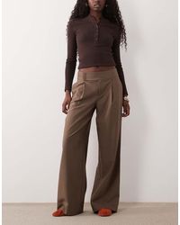 Gina Tricot - Wide Pleated Trousers - Lyst
