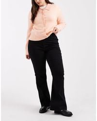 ASOS - Asos Design Curve Power Stretch Sculpt Flare Jeans - Lyst