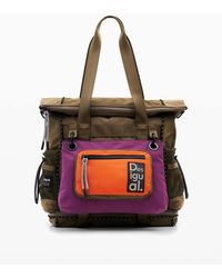 Desigual - Large Multiposition Voyager Backpack, Polyester - Lyst