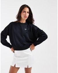 Fred Perry - Laurel Wreath Back Embroidery Sweatshirt - Lyst