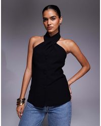 River Island - Halterneck Waistcoat - Lyst