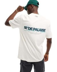 River Island - Camiseta Con Estampado En La Espalda "Palaise" De -Blanco - Lyst