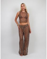 SIMMI - Sequin Beach Tank Top - Lyst