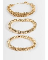 ASOS - Multi-pack Of Bracelets With Mixed Chains - Lyst