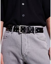 ASOS - Ceinture en similicuir à boucle avec clous et cristaux - Lyst