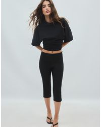 Stradivarius - Short Kimono Sleeve T-Shirt - Lyst