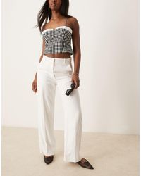Abercrombie & Fitch - Pantalon large classique à taille haute - Lyst
