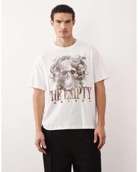 Jack & Jones - Oversized T-shirt With World Tour Skull Backprint - Lyst