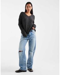 ONLY - V Neck Jumper - Lyst