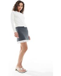 Miss Selfridge - Tailored Double Layer Skirt - Lyst