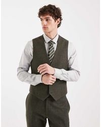 ASOS - Wool Mix Slim Suit Waistcoat - Lyst