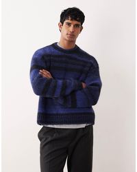 Weekday - Pull en maille rayée teinte par section - Lyst