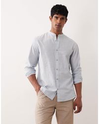 Jack & Jones - – langärmliges hemd aus leinenmix - Lyst