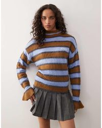 Kickers - Striped Fuffy Knit Sweater - Lyst