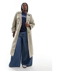 Vero Moda - Longline Belted Trench Coat - Lyst
