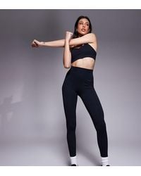 4505 - Tall Seamless Baby Rib High Waist Gym Leggings - Lyst